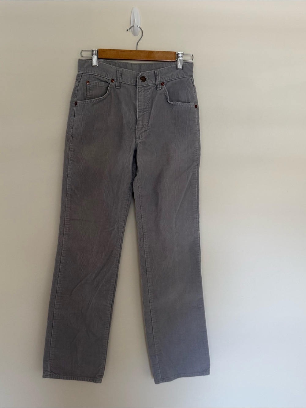 Classic Gray Straight-Leg Jeans
